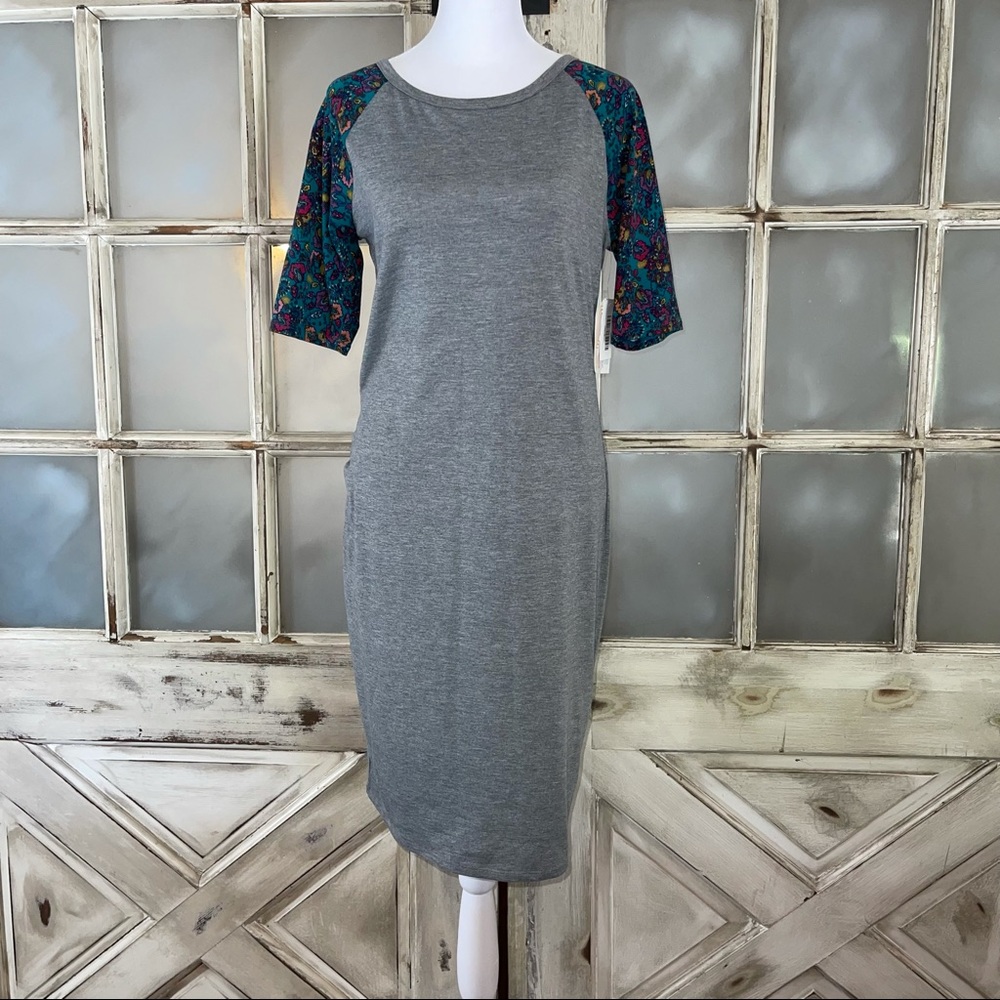 LulaRoe NWT  Julia dress gray size small